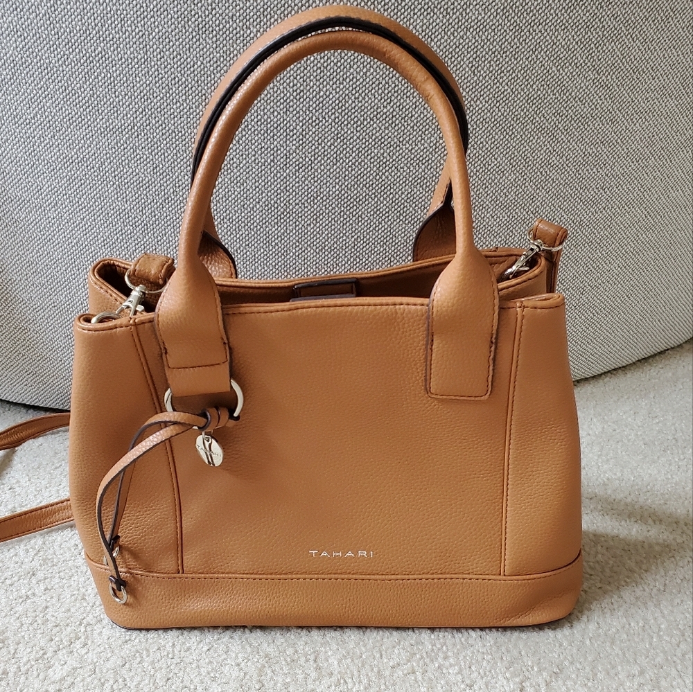 Tahari Camel Satchel Bag
